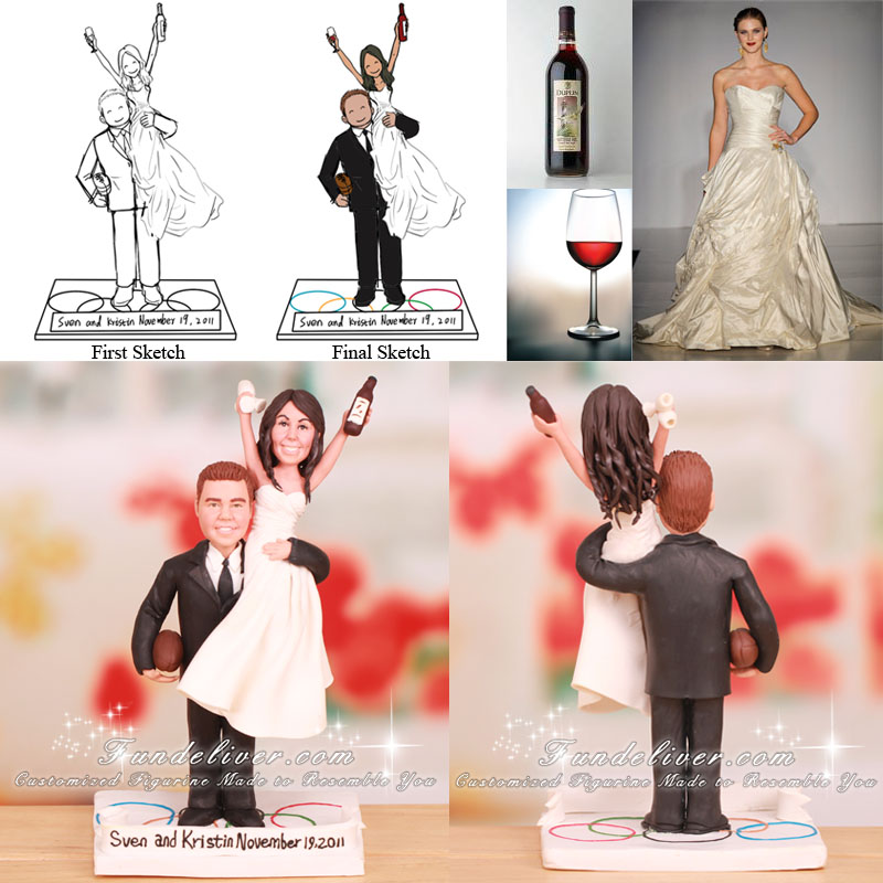 Olympics Wedding Cake Toppers The Olympic Games Theme Figurines